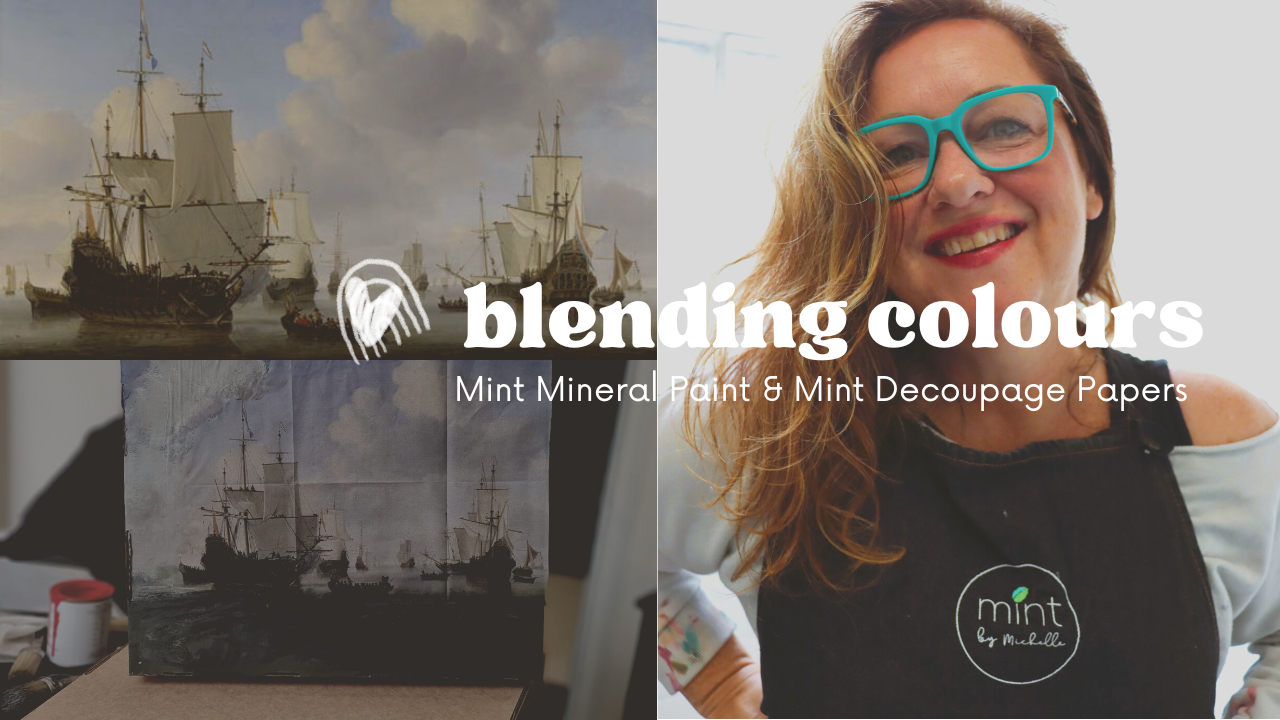 Blending Paint Colours with Decoupage: A Perfect Match