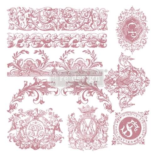 CLEARLY-ALIGNED DÉCOR STAMPS – CHATEAU DE SAVERNE – 12×12 CLEAR CLING