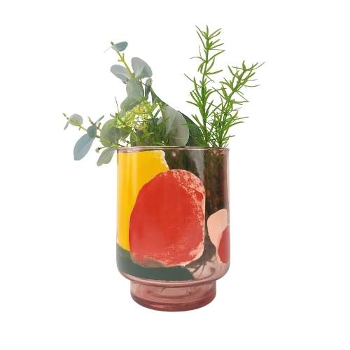 Glass Pot Sale Selena Abstract Glass Vase Pink