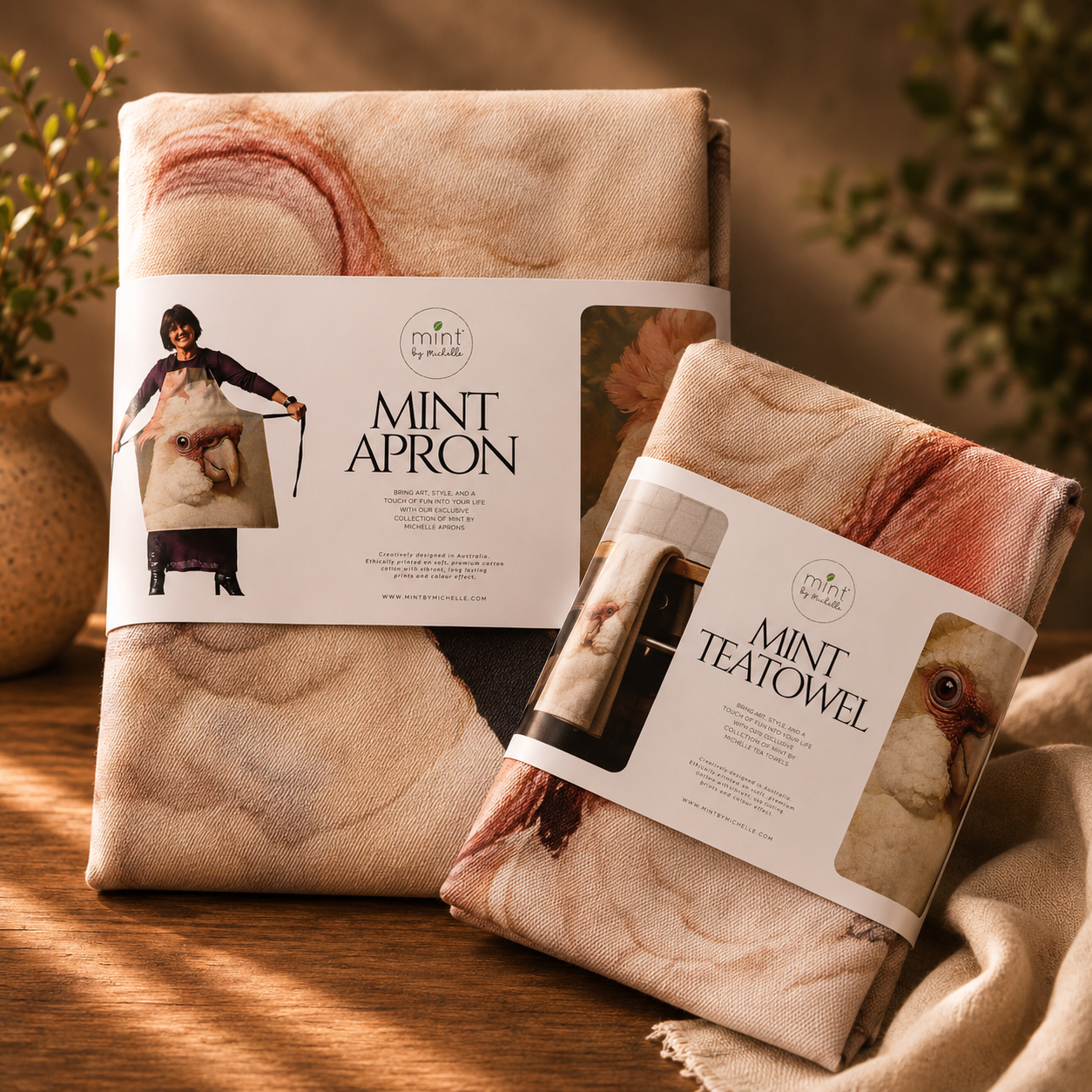 Mint By Michelle BUNDLE - Major Mitchell Apron & Tea Towel