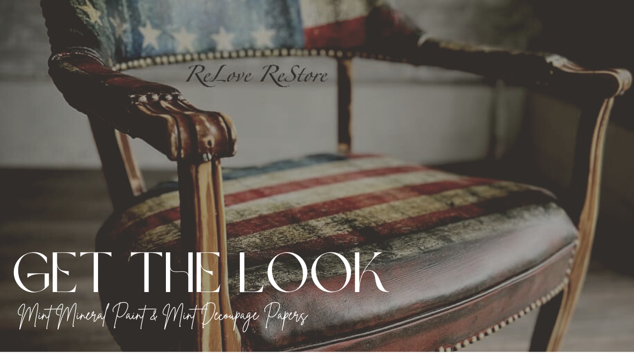 Get the look - amazing Stars & Stripes chair makeover