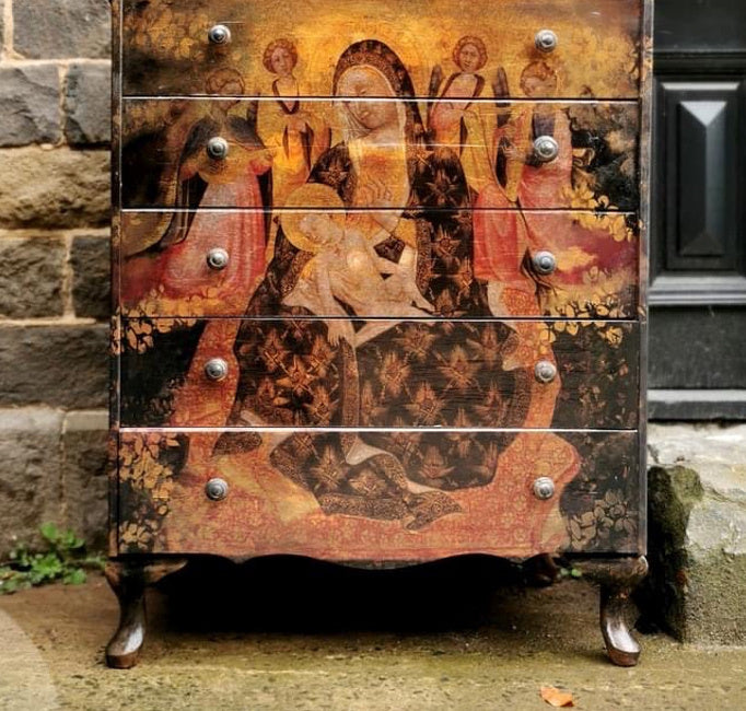 Start to Finish Decoupage Transformation