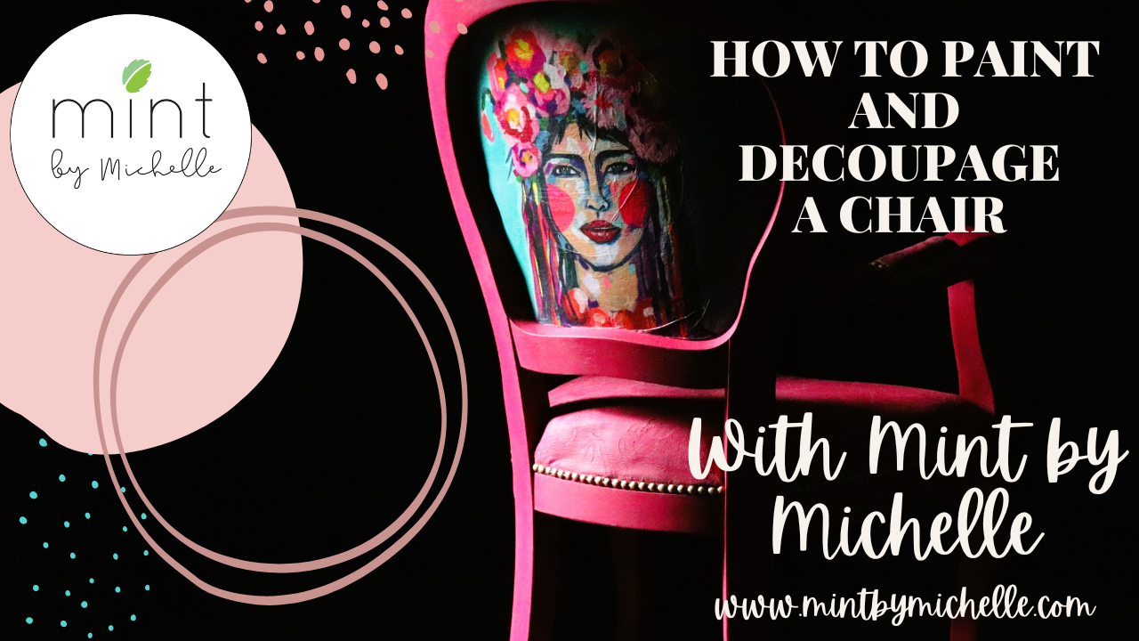 How to decoupaged fabric using MINT DECOUPAGE PAPER