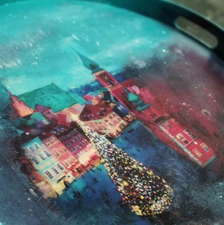 Christmas Decoupage Tray