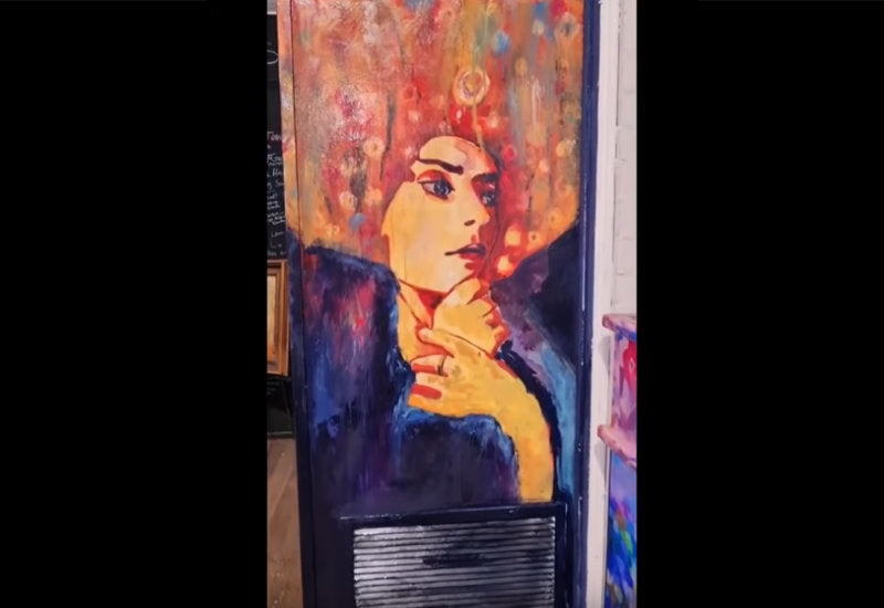 Retro Colour On The Mint Door