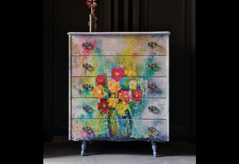 The First Application Of Our Newest Decoupage Paper