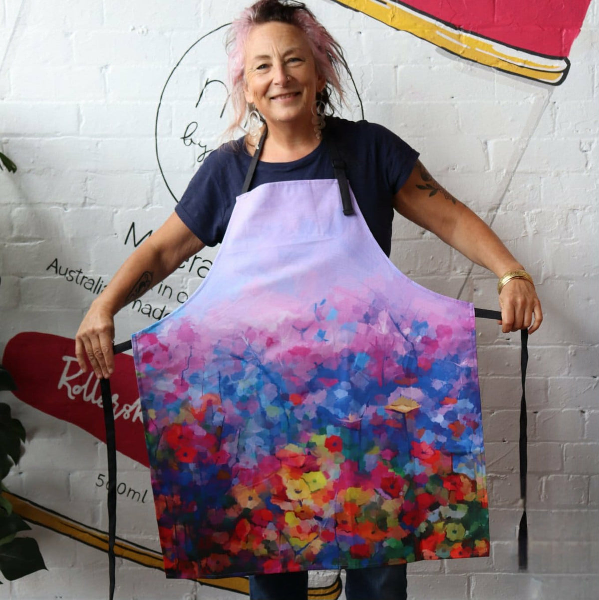 Mint By Michelle Apron - Field Of Mauve