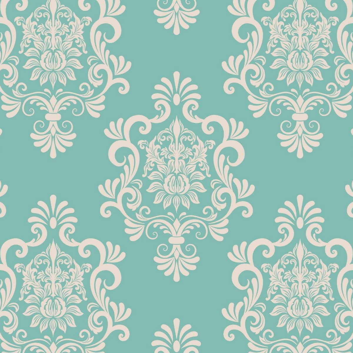 Damask - set of 3 repeat pattern decoupage paper