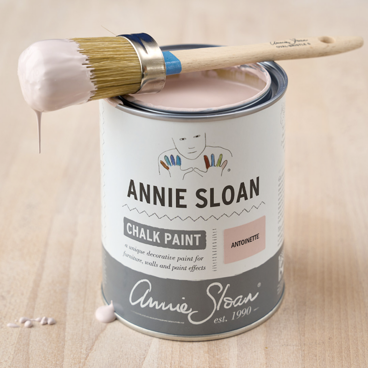 Round paint brush discount for chalk paint