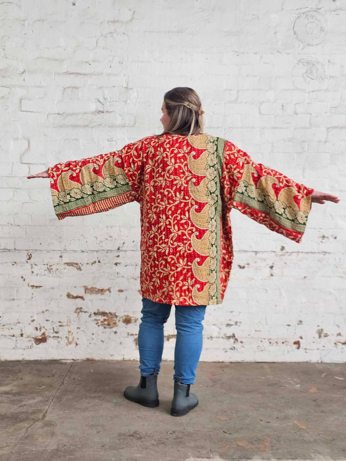 Vintage Kantha Kimono 13