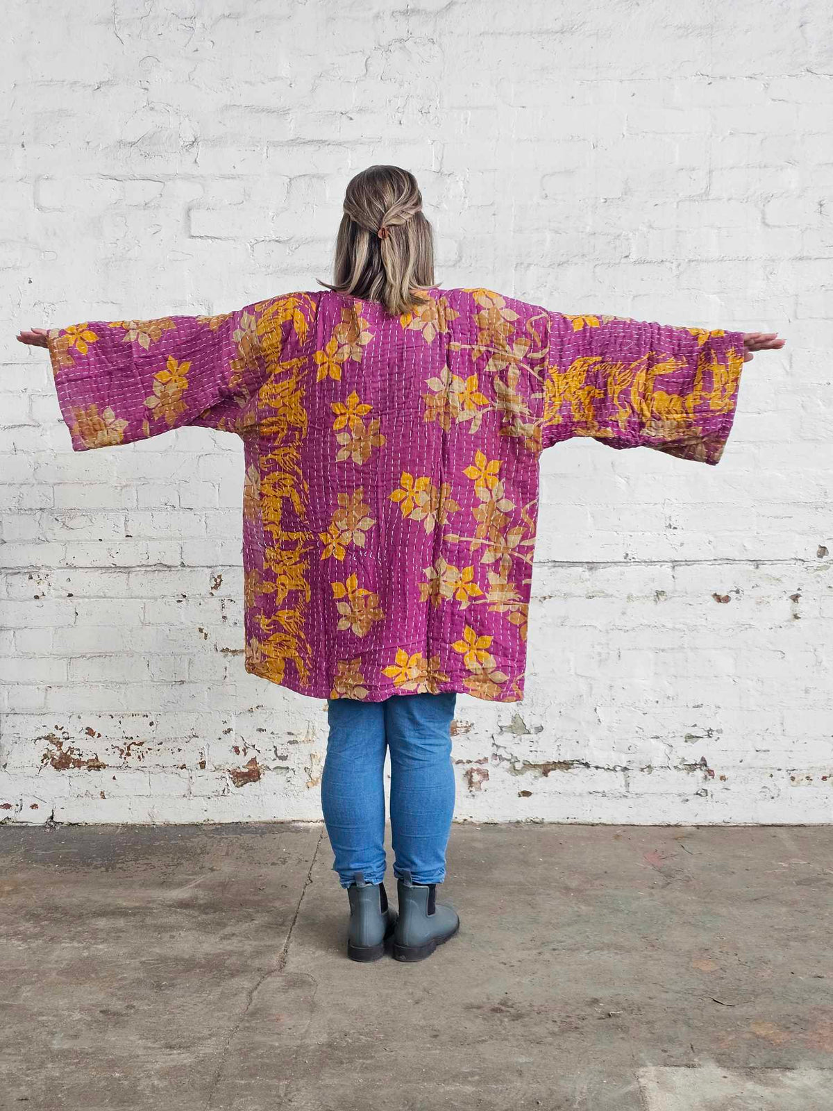 Vintage Kantha Kimono 7