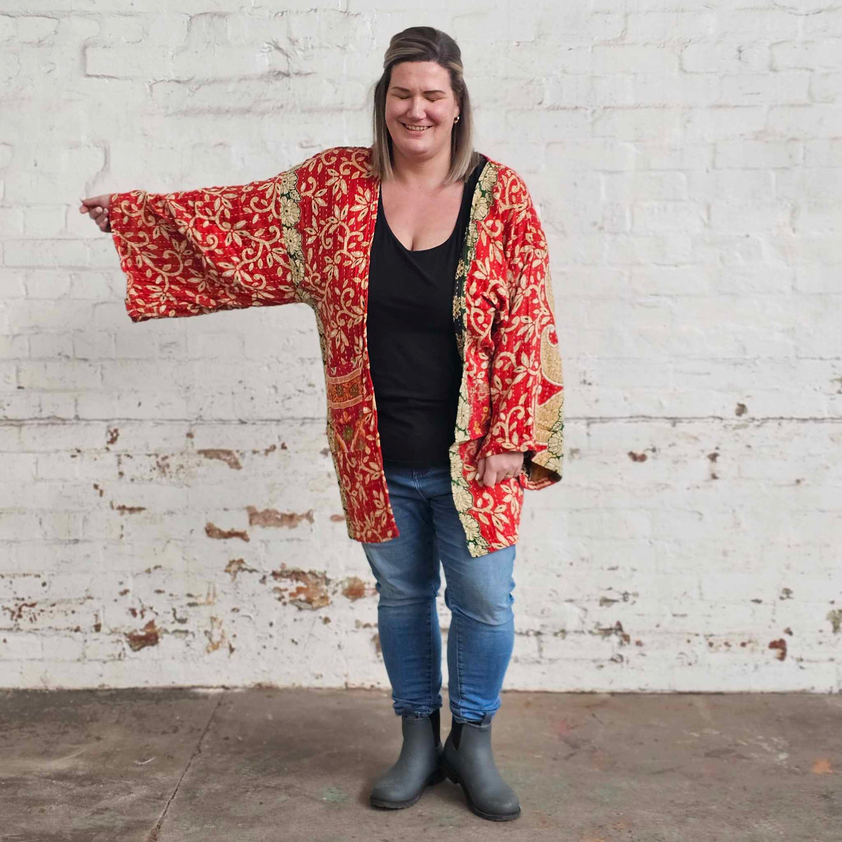 Vintage Kantha Kimono 13