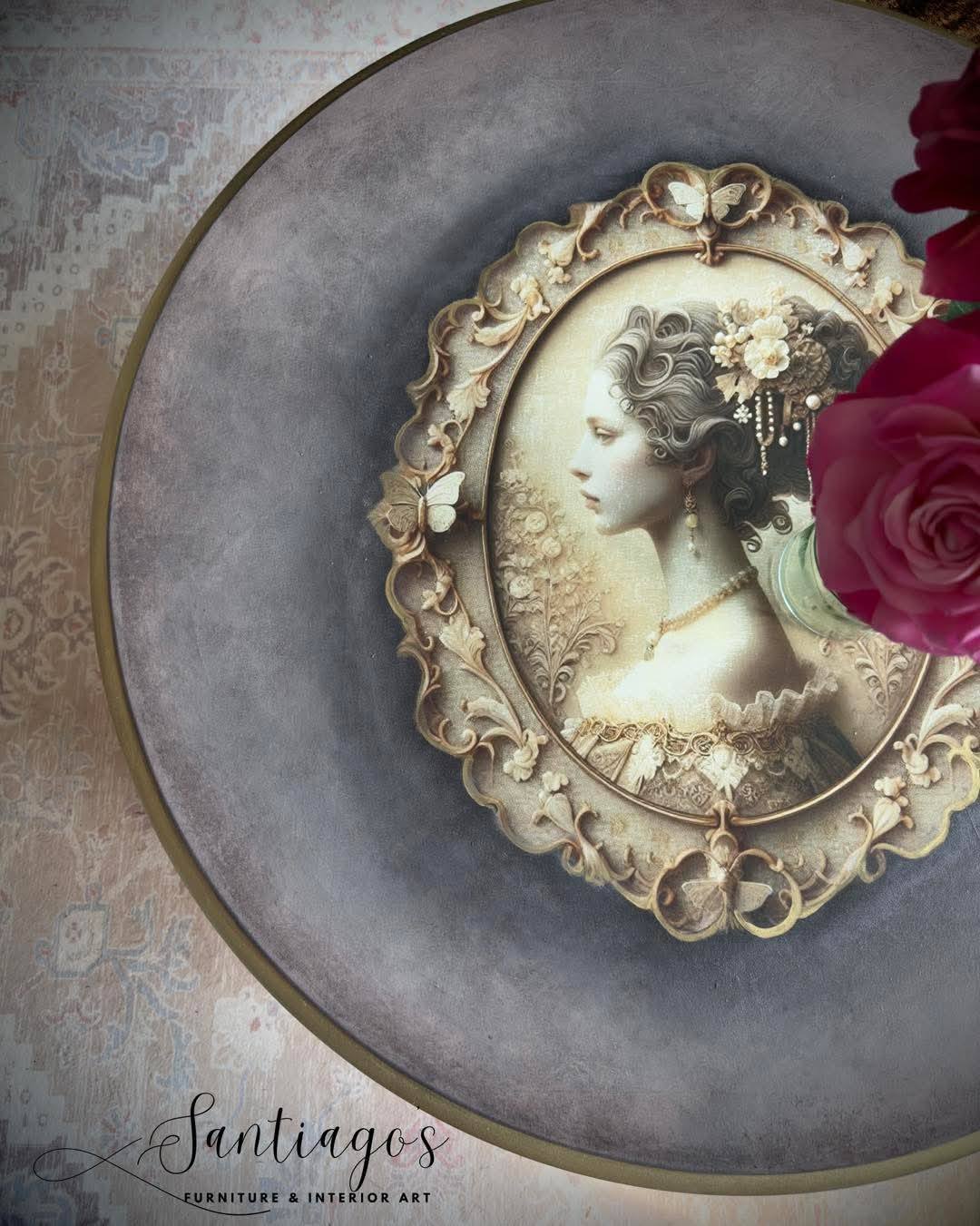 Cameo of Grace - A1 size large Decoupage Paper