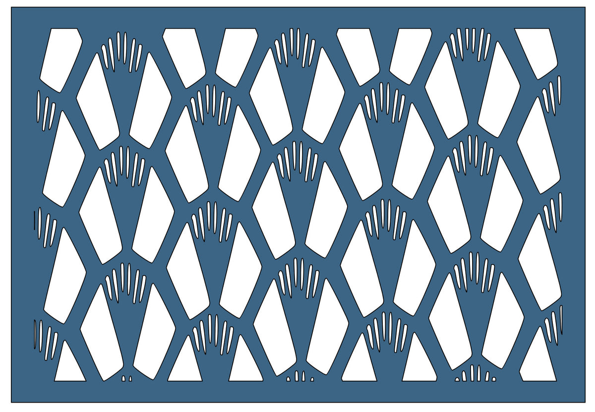 Art Deco Brushstrokes - Belle Stencils