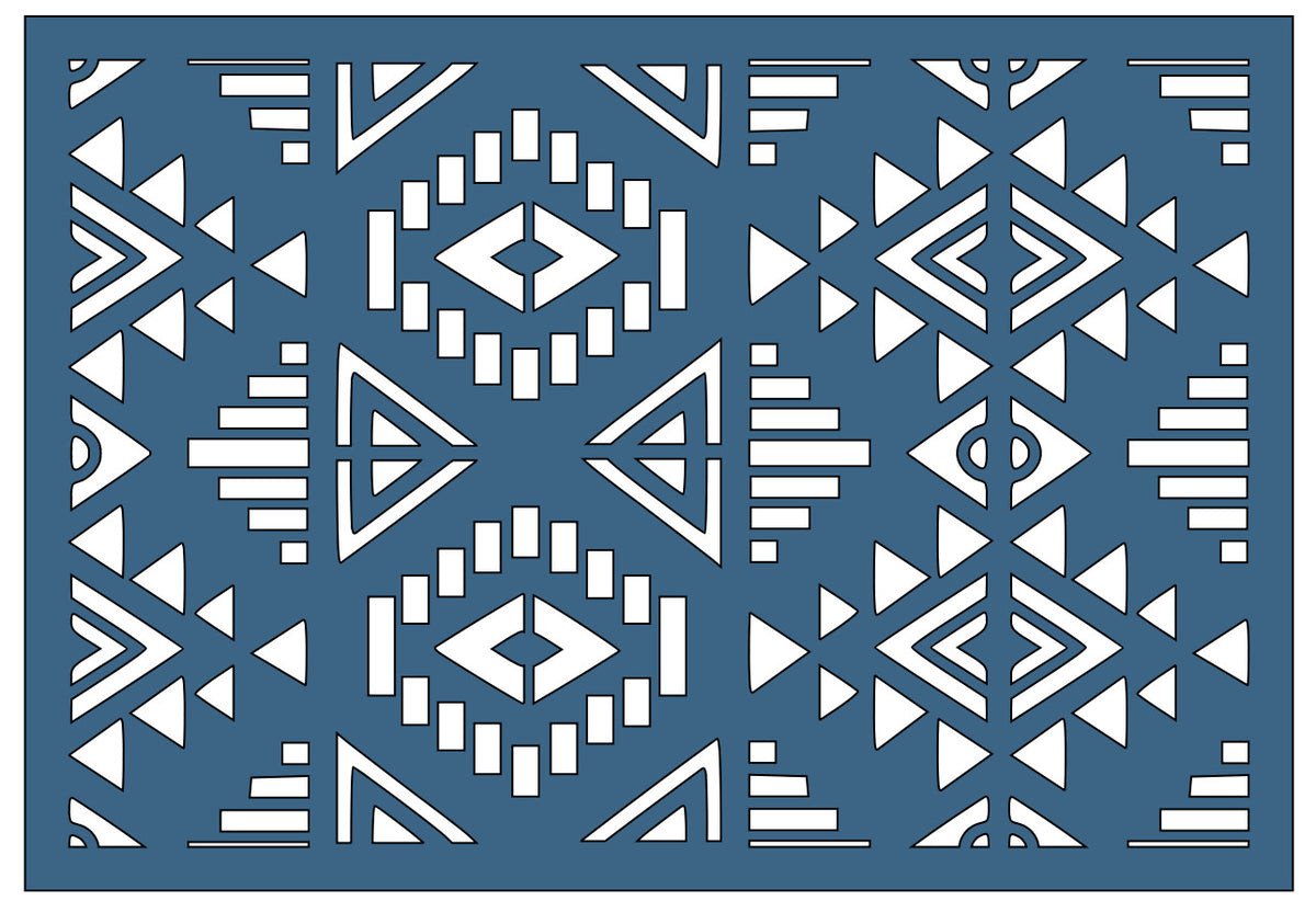 Boho Blanket Pattern - Belle Stencils