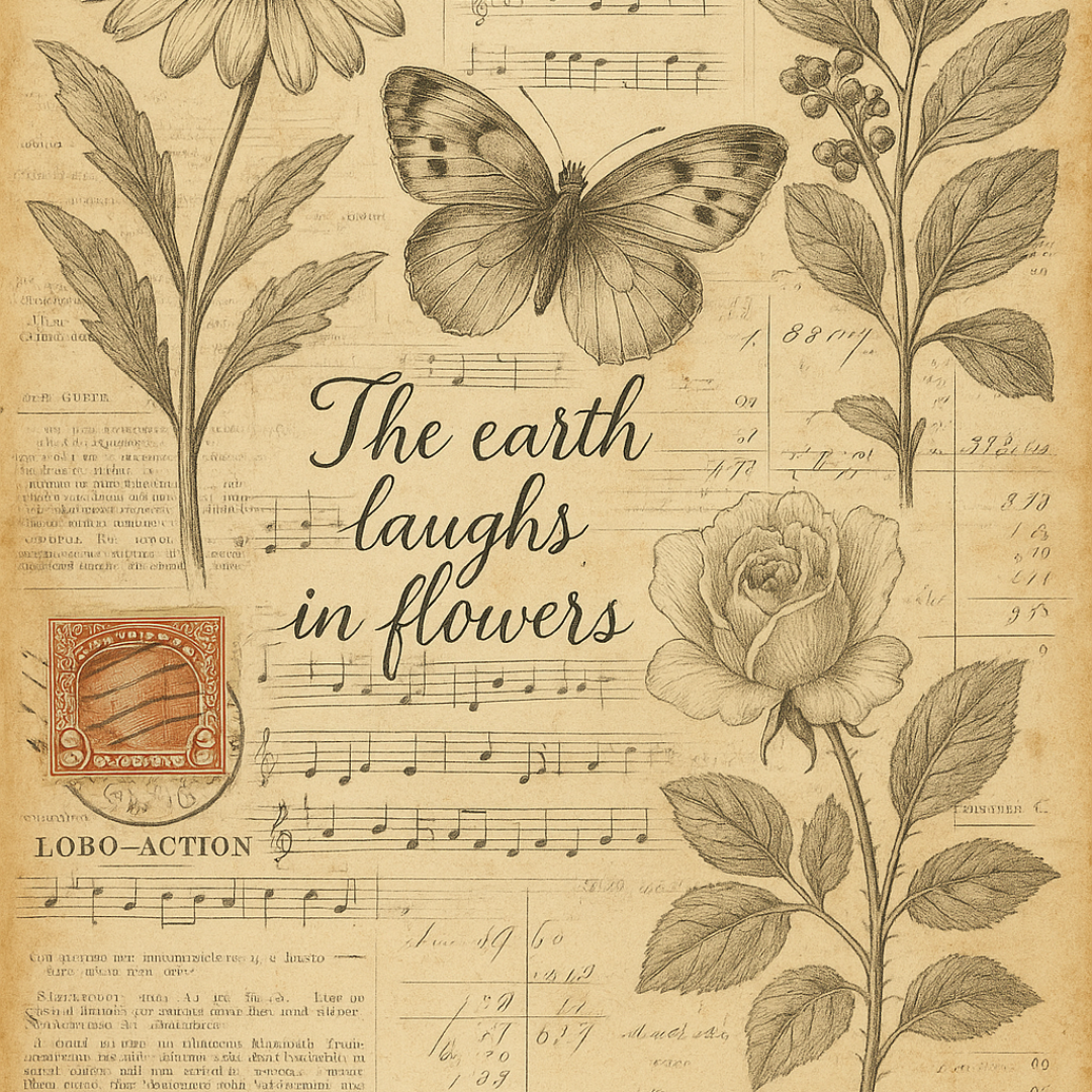 Botanical Illustration I - Mint Decoupage Paper