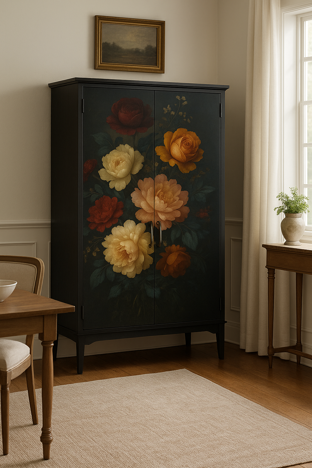 Mystical Flowers - A1 size large Decoupage Paper