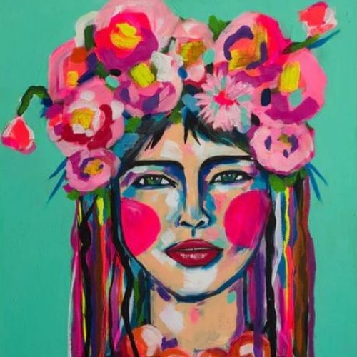 Colour Me Bright artwork decoupage paper 11.7 x 16.5 inches