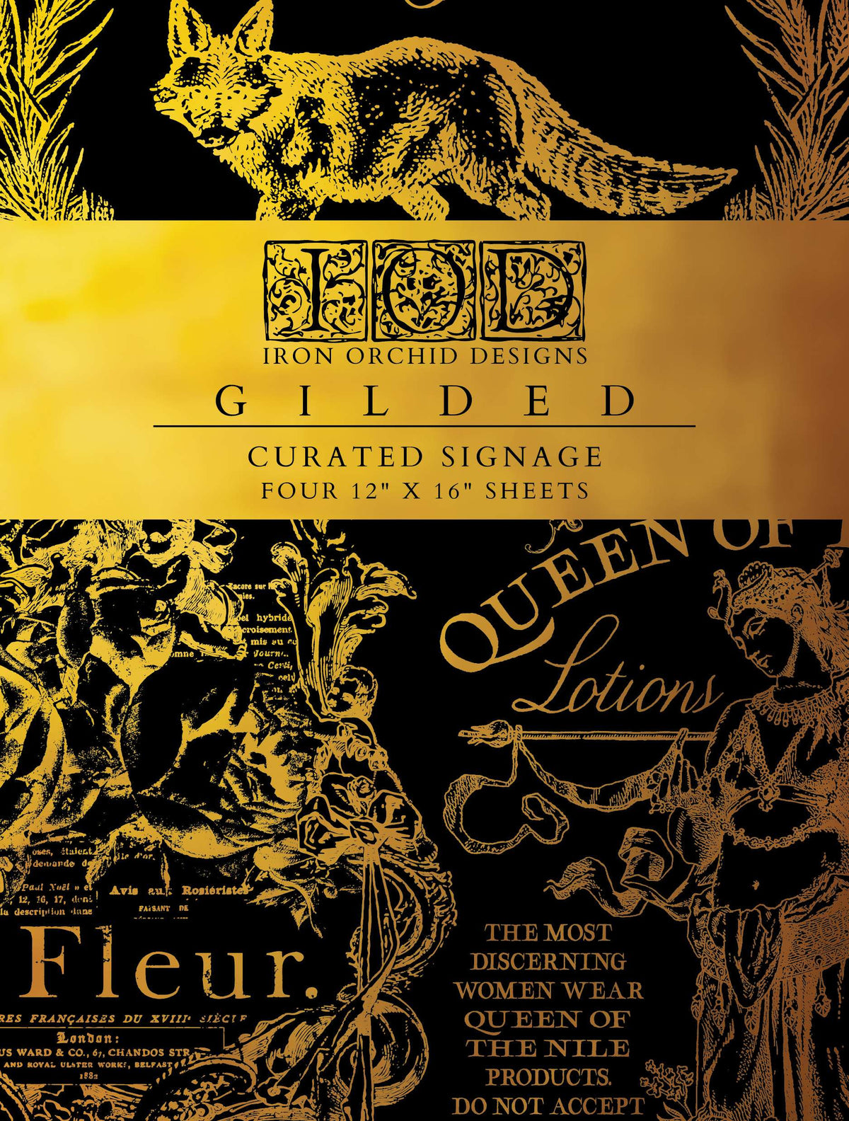 Curated Signage - IOD Gilded Transfers