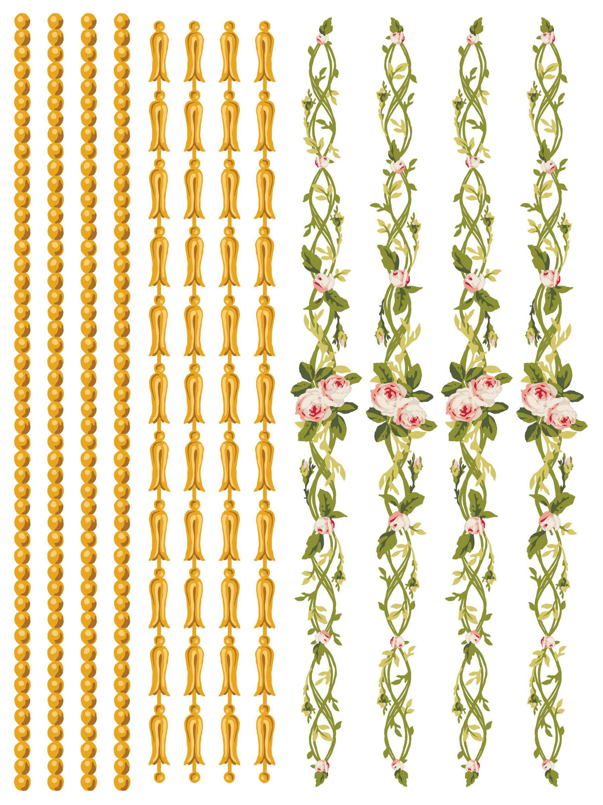 Petit Fleur Pink - IOD Paint Inlay