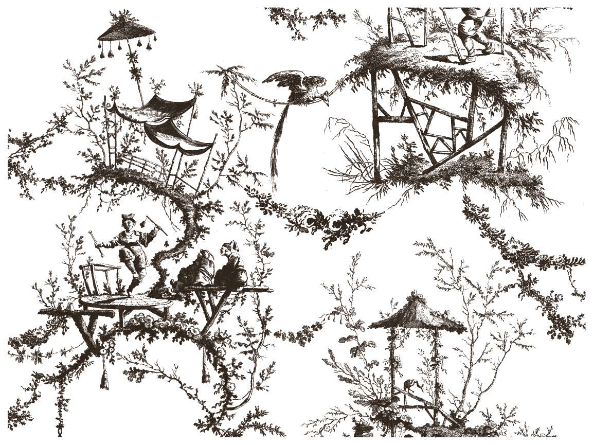Petits Parasols - IOD Paint Inlay