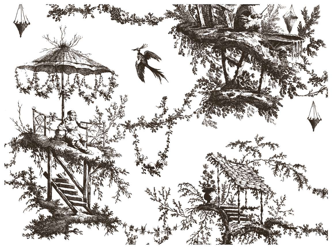 Petits Parasols - IOD Paint Inlay