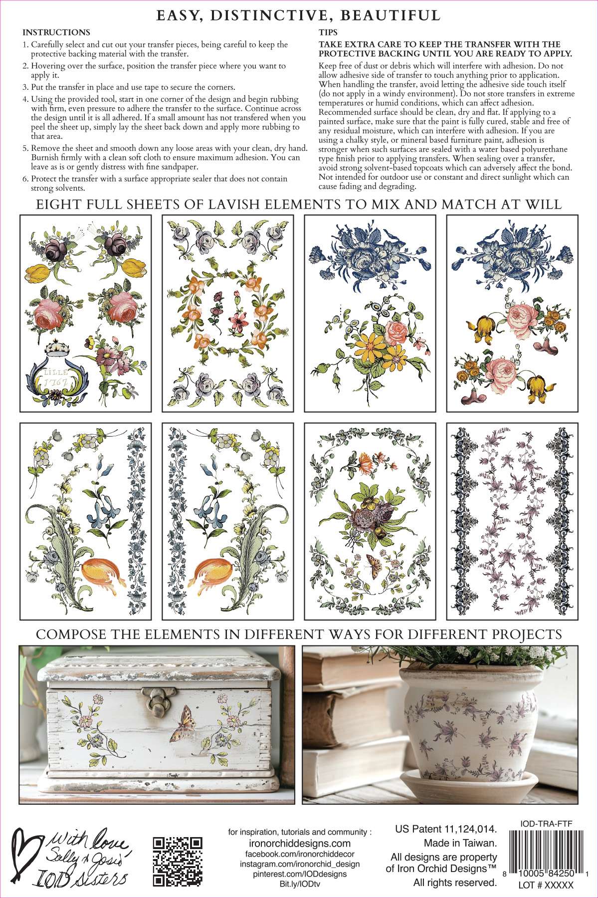 Fairytale Florals - IOD Transfers