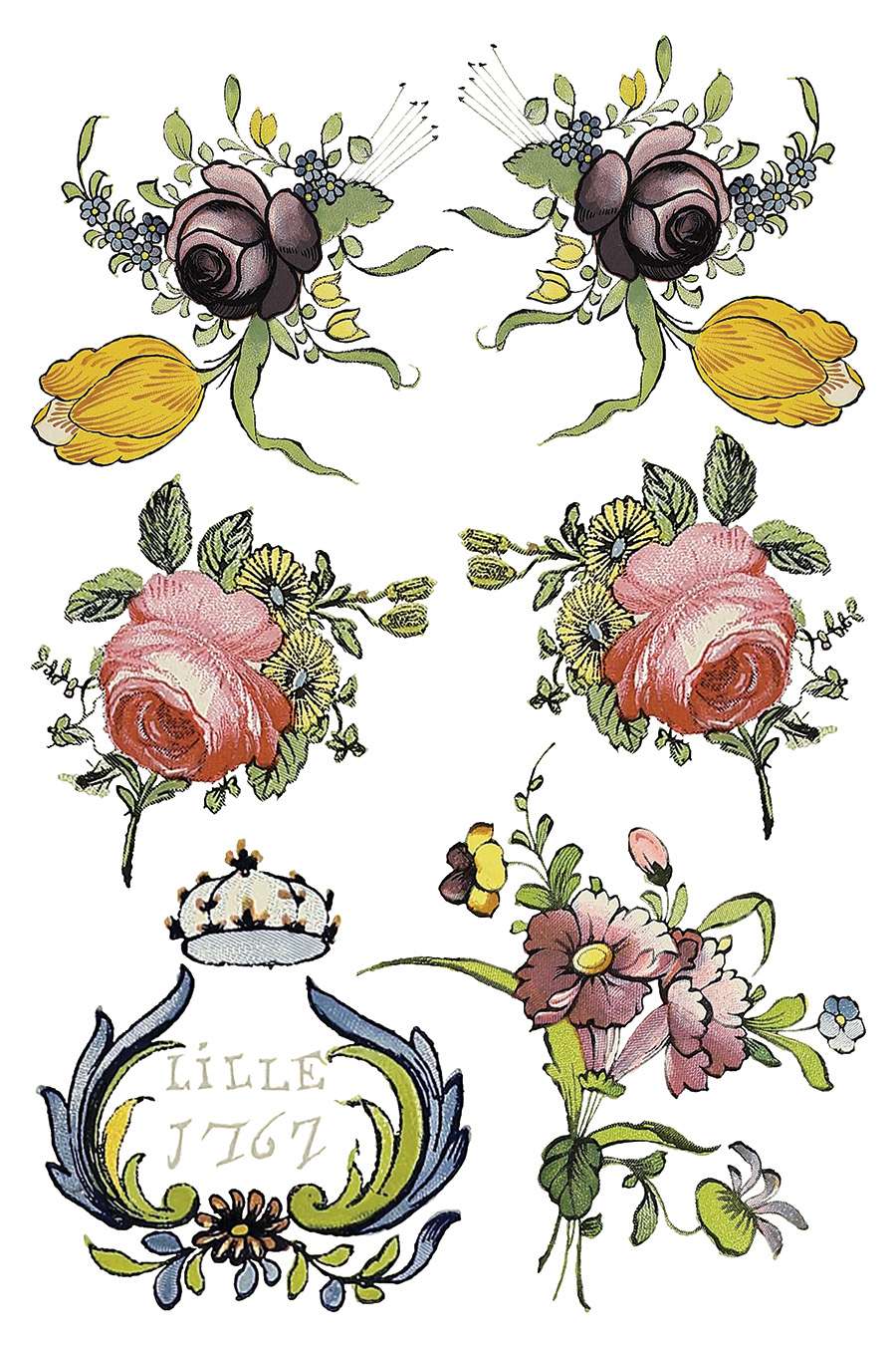 Fairytale Florals - IOD Transfers