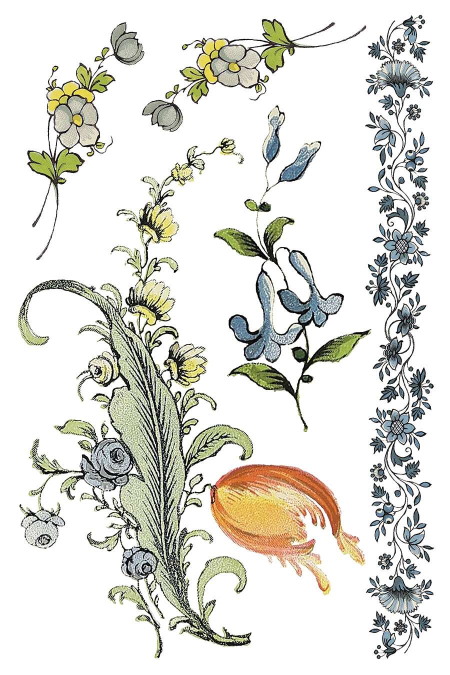 Fairytale Florals - IOD Transfers