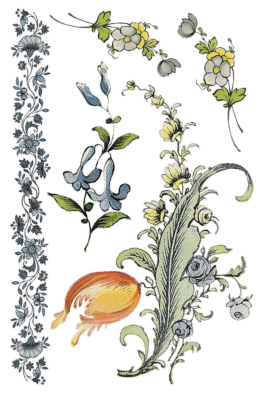 Fairytale Florals - IOD Transfers