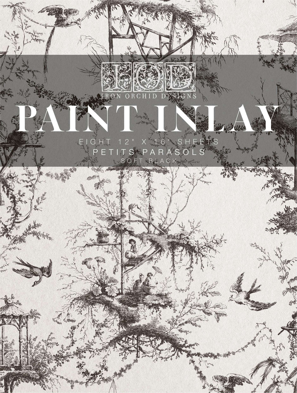 Petits Parasols - IOD Paint Inlay