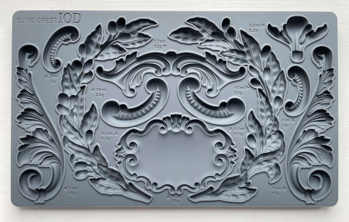 Olive Crest Decor Mould - IOD Mould