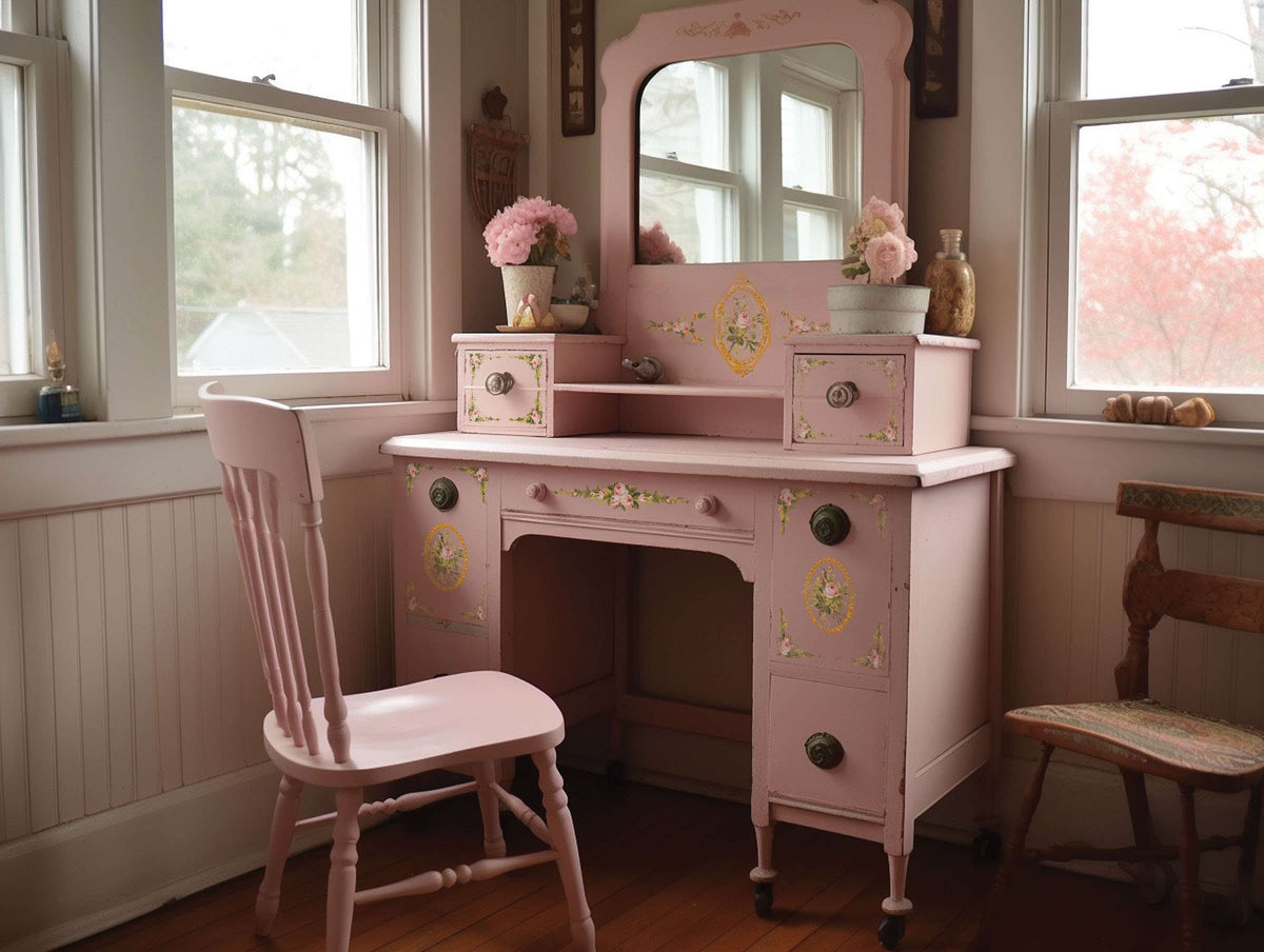 Petit Fleur Pink - IOD Paint Inlay