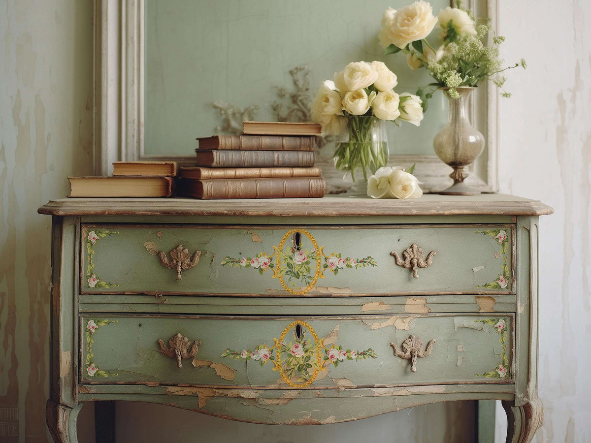 Petit Fleur Pink - IOD Paint Inlay