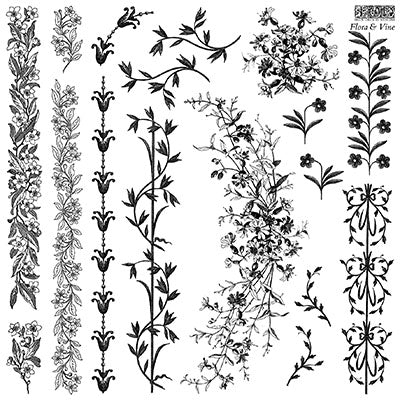 Flora &amp; Vine - IOD Stamp