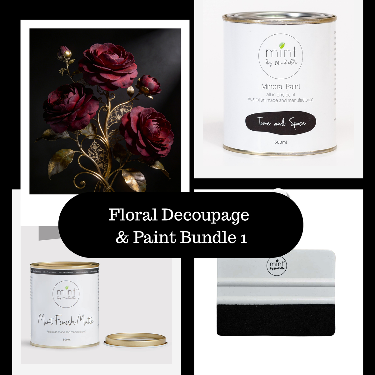 Floral Decoupage & Paint BUNDLE 1