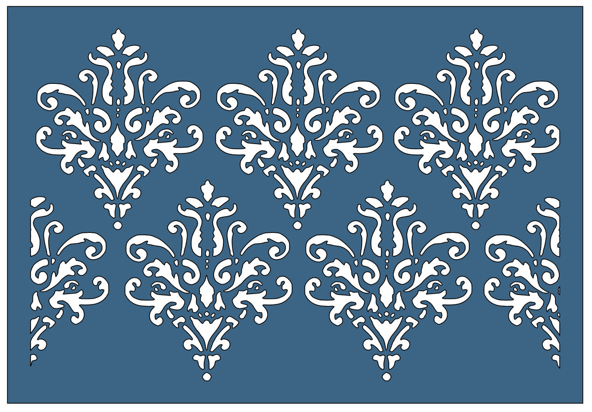 French Lace Double Border - Belle Stencils