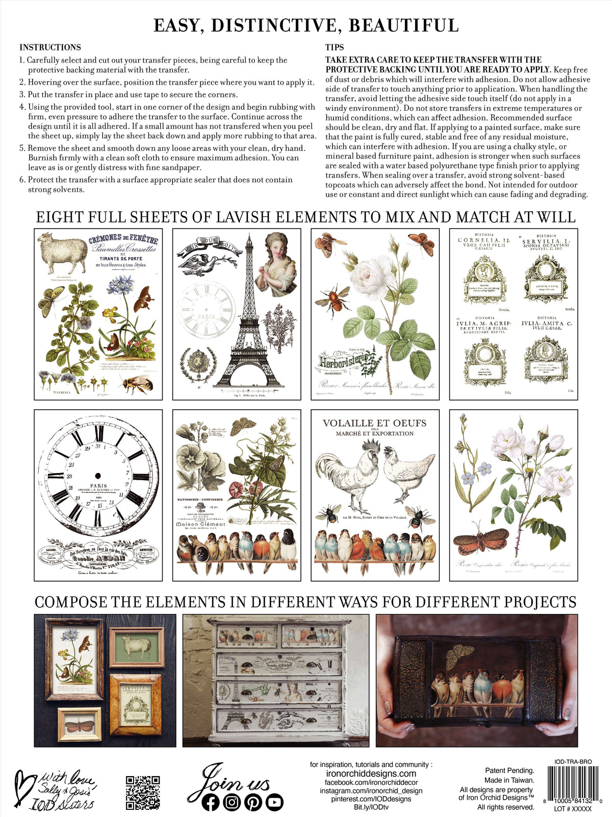 Brocante Decor - IOD Transfers