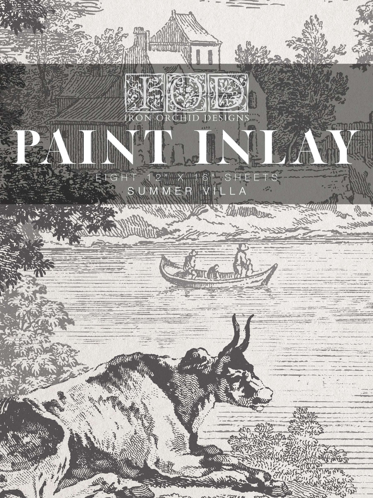 Summer Villa - IOD Paint Inlay