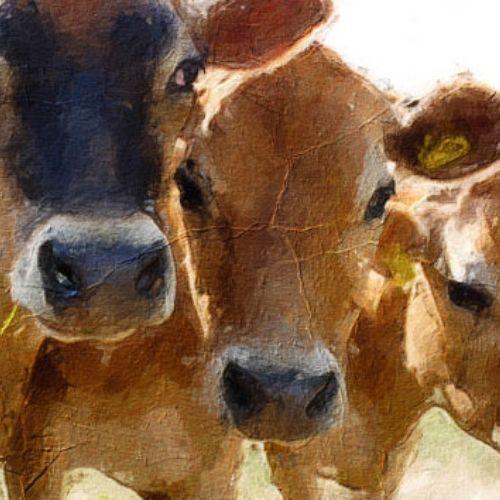 Jersey Mint Decoupage Paper art  11.7 x 16.5 inches