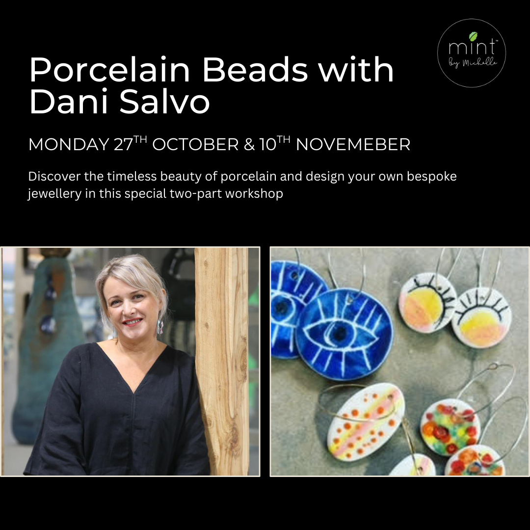 Porcelain Beads Two Part Workshop with Be My Keeper Ceramics Studio