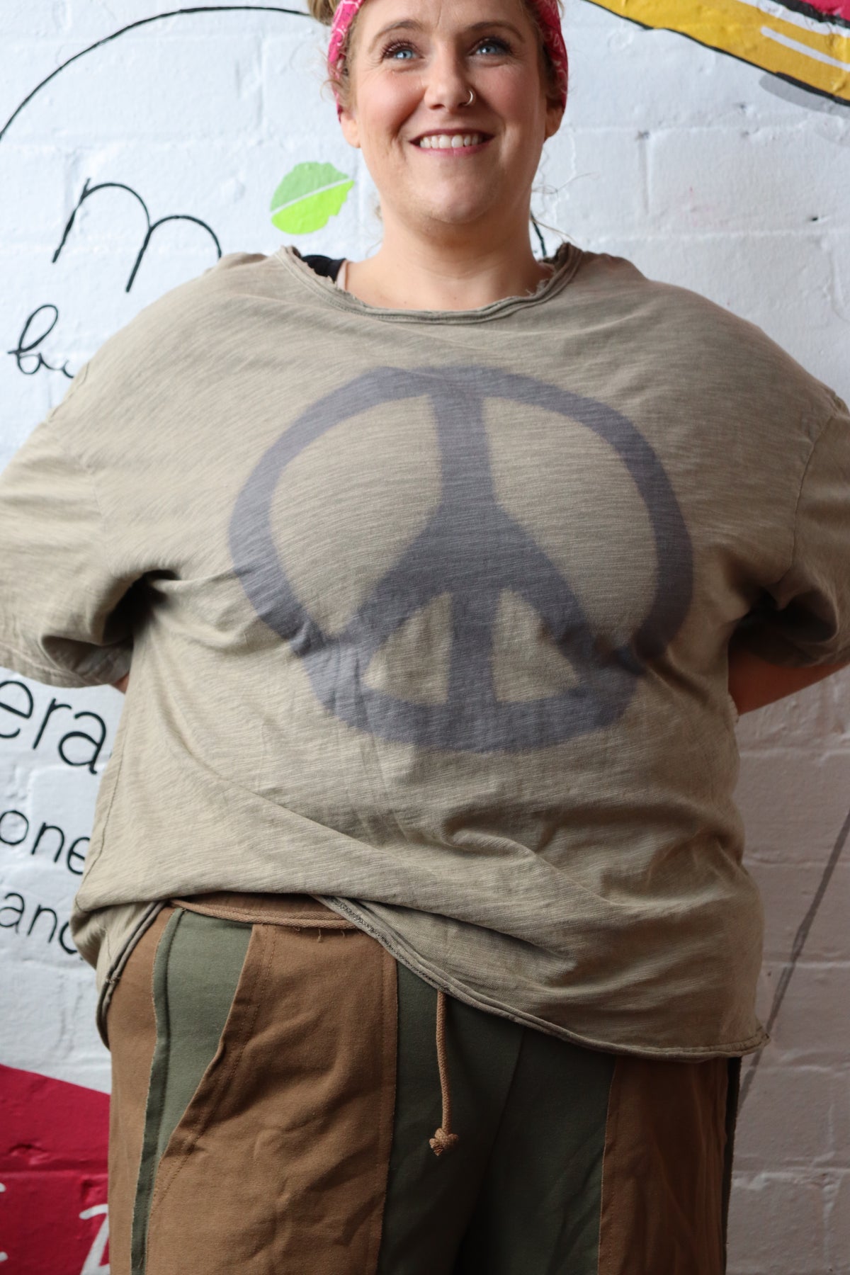 Tan Peace T-Shirt