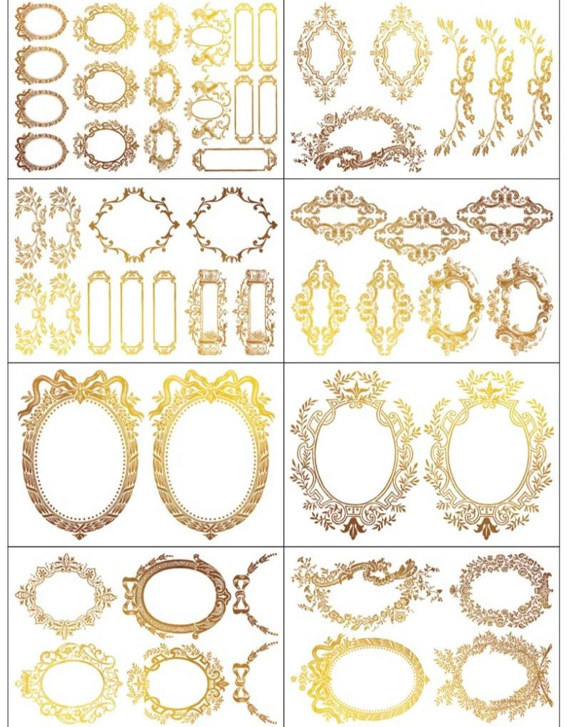 Petits Ornements - IOD Gilded Transfers