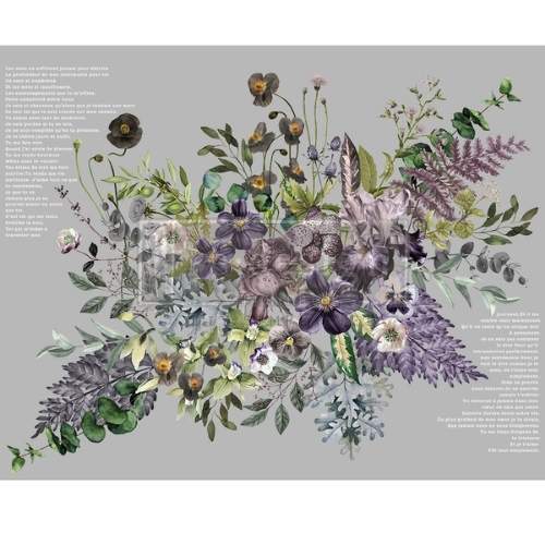 REDESIGN DECOR TRANSFERS® – VIGOROUS VIOLET – TOTAL SHEET SIZE 48″X35″, CUT INTO 6 SHEETS