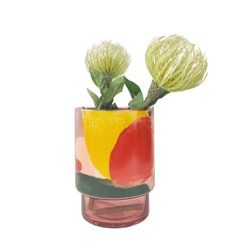 Glass Pot Sale Selena Abstract Glass Vase Pink