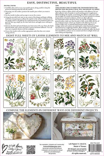 Sarah Featon’s Botanicals  - IOD Transfers