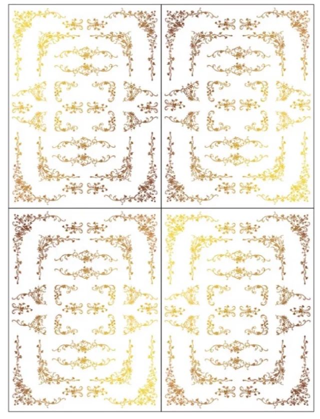 Si Belle  - IOD Gilded Foil Transfers
