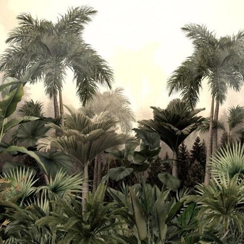 To Market - Mint Decoupage Paper art  11.7 x 16.5 inches