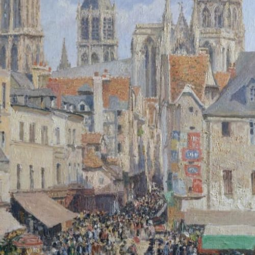 To Market - Mint Decoupage Paper art  11.7 x 16.5 inches