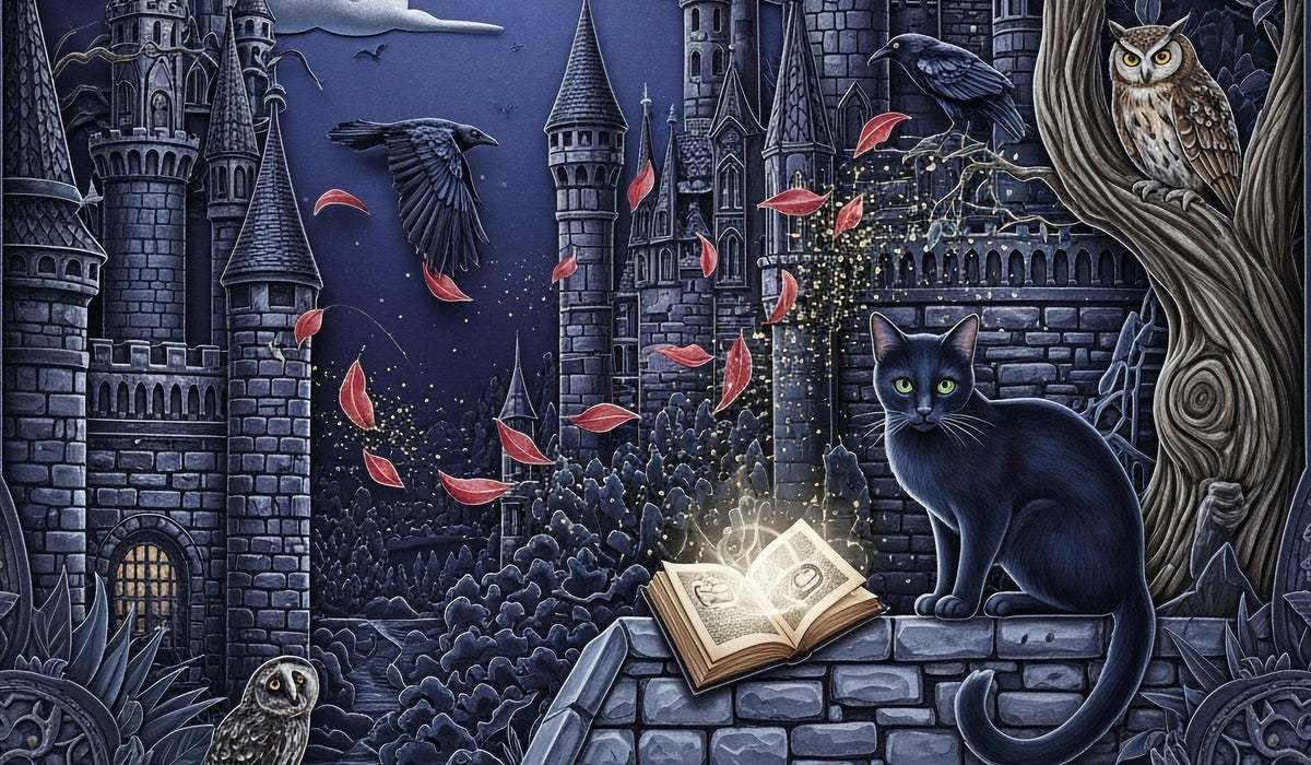 Haunted Night - A1 size large Decoupage Paper